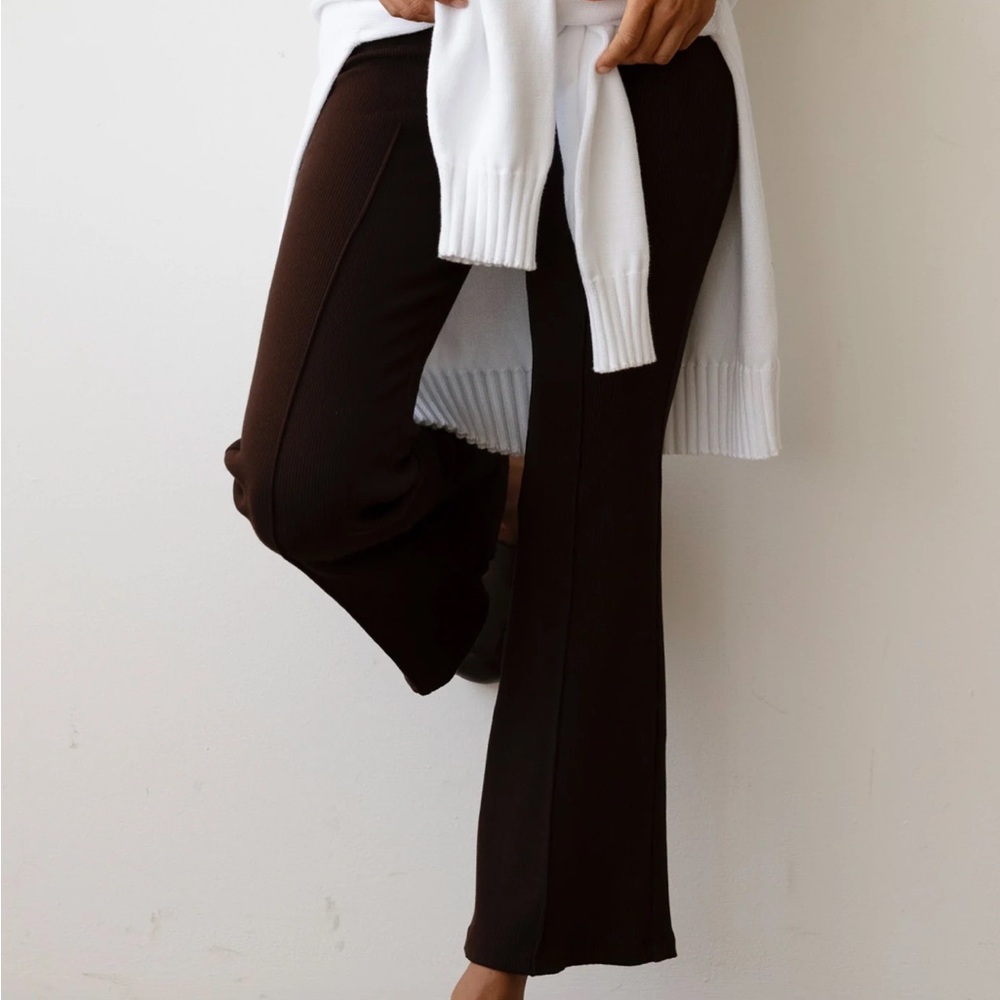 DONNI. Rib Kick Flare Espresso XS